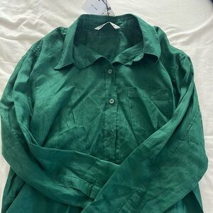 Zara linen button up